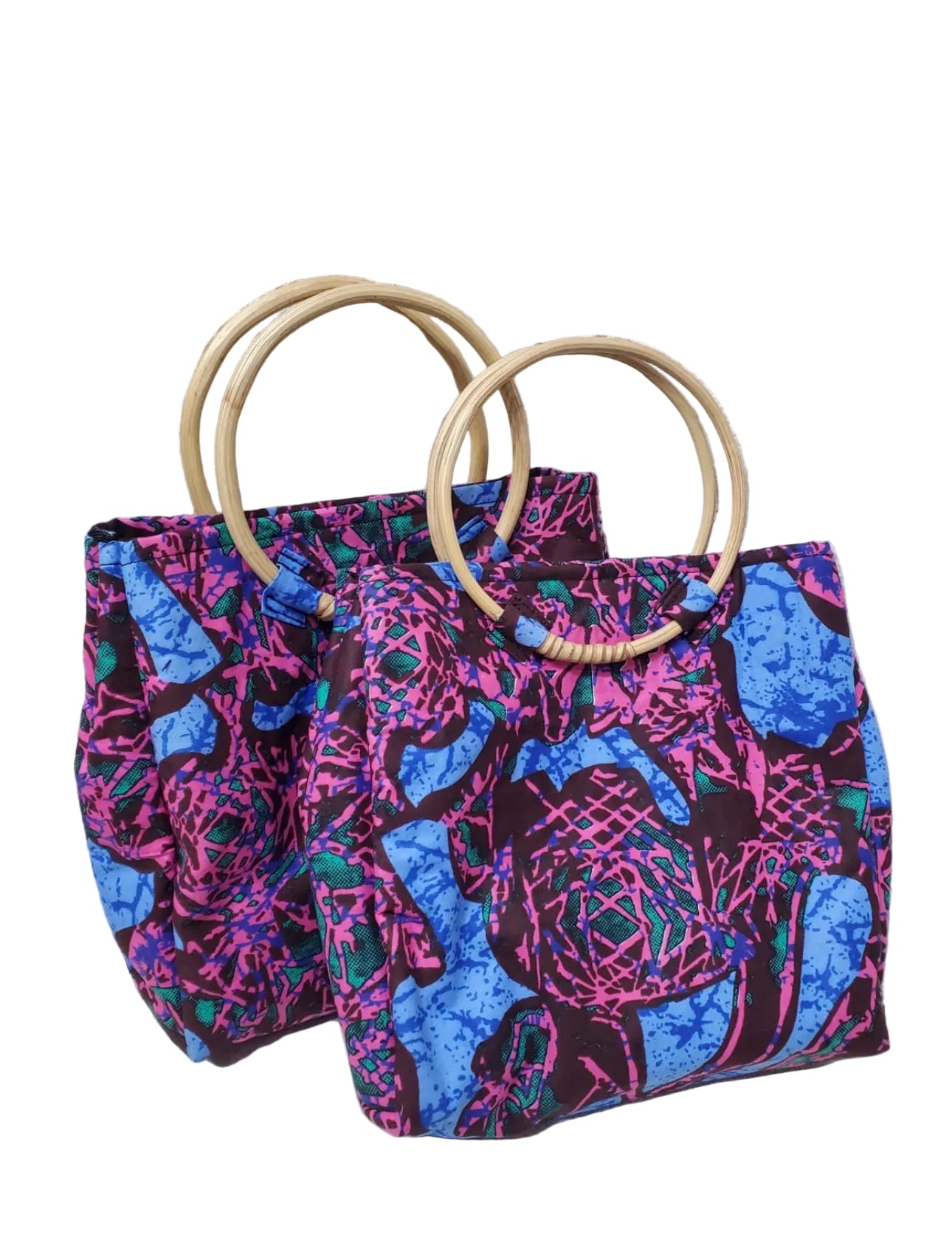 Àkànké Ankara Tote Bag with Wooden Handles – ENKRIX LUXURY Àkànké Ankara Tote Bag with Wooden Handles – ENKRIX LUXURY