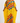 Luxury Yellow Rhinestone Embroidered Senegalese Kaftan with Gold Inner Dress & Matching Scarf