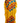 Luxury Yellow Rhinestone Embroidered Senegalese Kaftan with Gold Inner Dress & Matching Scarf