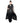 Black Luxury Rhinestone Cape Evening Dress
